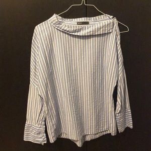 Blue Striped Top
